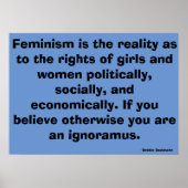 Feministische Art Posters von Debbie Davidsohn - G Poster (Vorne)