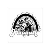 Feministische Briefmarke Gummistempel (Prägung)