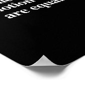 Feministische Definition - Eine Person, die Frauen Poster (Ecke)