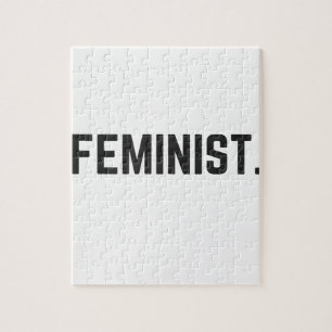 Feministische Entwurfs-Illustrations-Text-Sammlung Puzzle