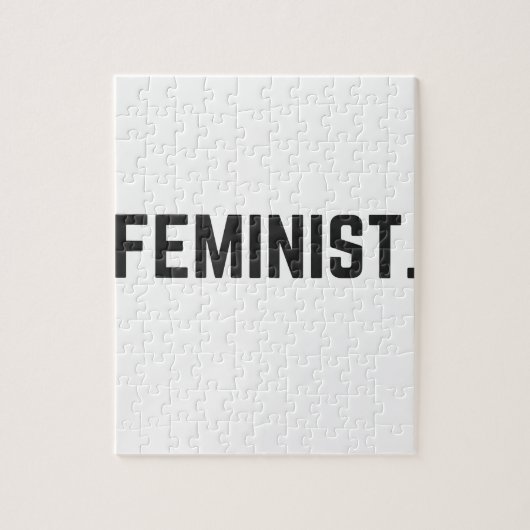 Feministische Entwurfs-Illustrations-Text-Sammlung Puzzle (Vertikal)