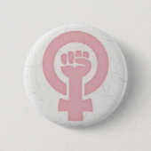Feministische Faust Button (Vorderseite)