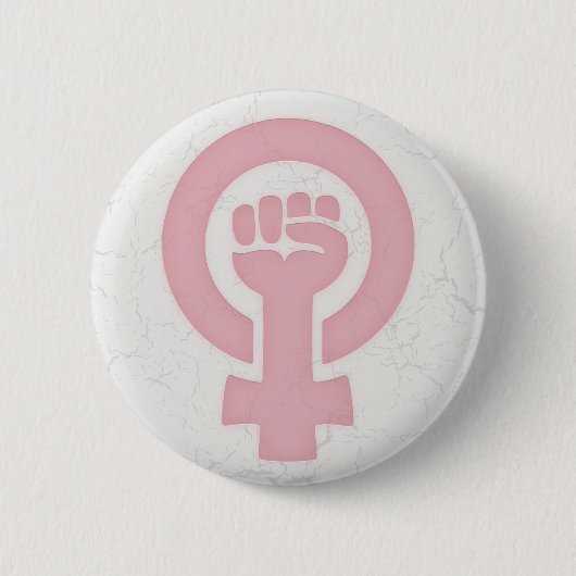 Feministische Faust Button (Vorderseite)