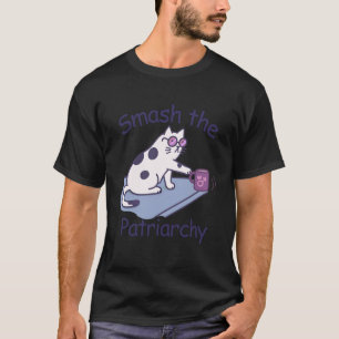 Feministische gestärkte Frau lustige Katze zerstör T-Shirt