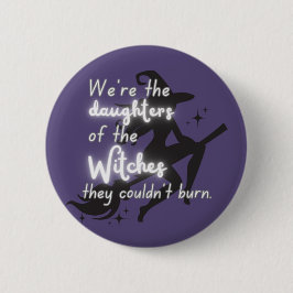 "Feministische Hexe" Button