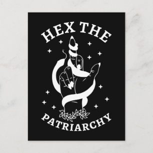 Feministische Hexe - Verhexe Das Patriarchat III Postkarte