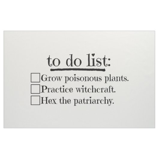 Feministische Hexe, zum der Stoff (Fat Quarter (45,7 x 55,9 cm))