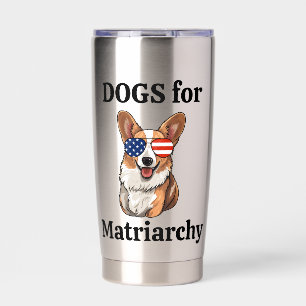 Feministische Hundemutter Liberale Corgi-Liebhaber Thermobecher