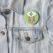 Feministische Katzen-Cartoon-Illustration Button (Beispiel)