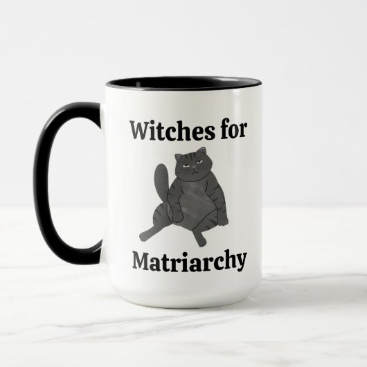 Feministische Katzenmutter Astrologie Tarot Sternz Tasse (Links)