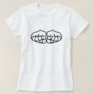 Feministische Knöchel-Tätowierungen T-Shirt