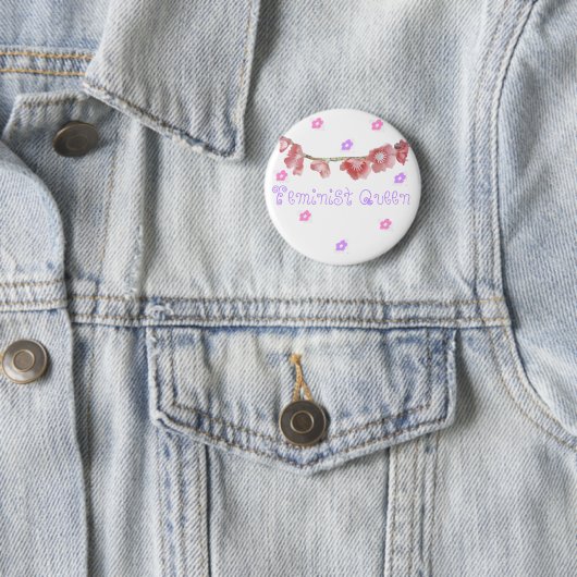 feministische Königin (◕‿◕✿) Button (Beispiel)