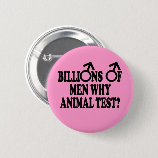 Feministische lustige Abzeichen Button (Vorne & Hinten)