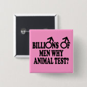 Feministische lustige Abzeichen Button (Vorne & Hinten)