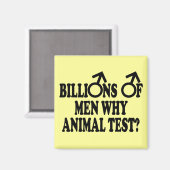 Feministische lustige Testmagnete Magnet (Vorderseite/Rückseite)