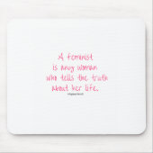 Feministische Mausunterlage Mousepad (Vorne)