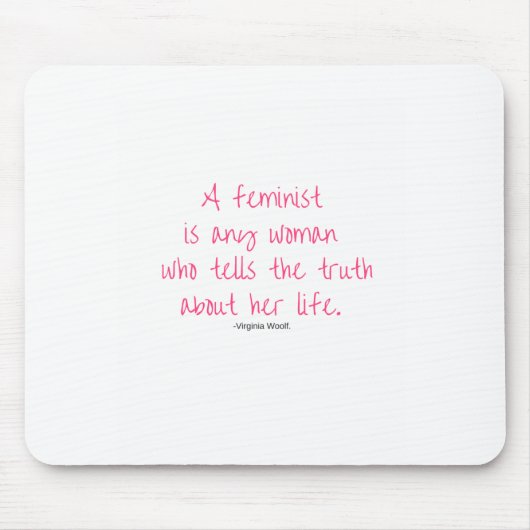 Feministische Mausunterlage Mousepad (Vorne)