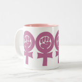 Feministische Tasse (Vorderseite Links)