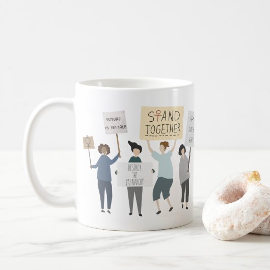 Feministische Tasse (Mit Donut)
