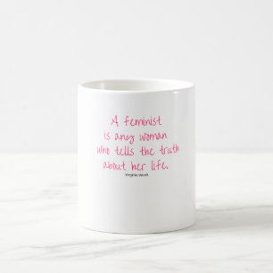 Feministische Tasse Virginias Woolf