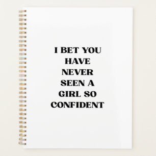 Feministische Typografie mit Zitat – Selbstbewusst Planer