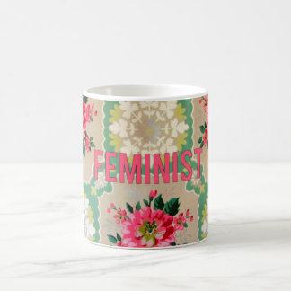 Feministische Vintage-Tapete-Tasse Kaffeetasse