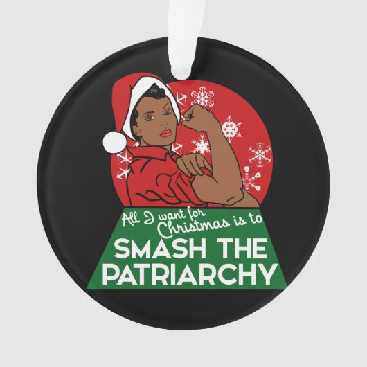 Feministische Weihnachten Ornament (Vorderseite)