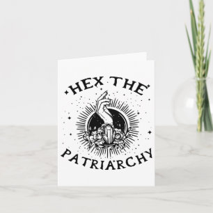 Feministische Wicca-Hexe verhext das Patriarchat H Karte