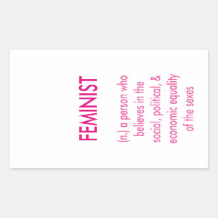Feministischer Aufkleber