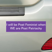 Feministischer Autoaufkleber (Auf Auto)