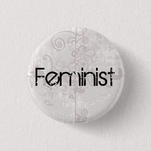 Feministischer Button (Vorderseite)
