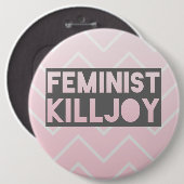 Feministischer Killjoy-Knopf Button (Vorne & Hinten)