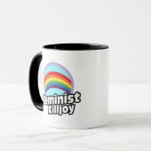 Feministischer Killjoy - RegenbogenKilljoy -- Tasse (Vorderseite Links)