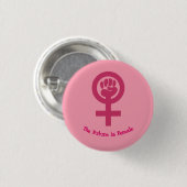 Feministischer Knopf Button (Vorne & Hinten)