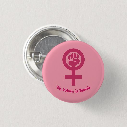 Feministischer Knopf Button (Vorne & Hinten)