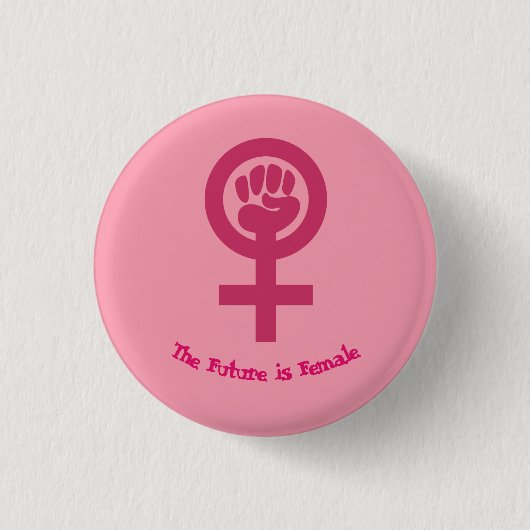 Feministischer Knopf Button (Vorderseite)