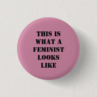 Feministischer Knopf Button