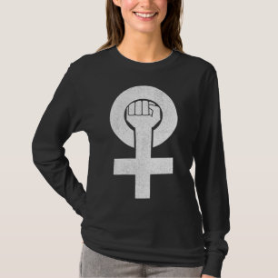 Feministischer Power Fist Feman Symbol Frauenweibc T-Shirt
