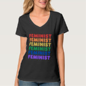 feministischer Regenbogen-T - Shirt (Vorderseite)