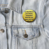 Feministischer Retro Siebzigerjahre Knopf-Prowahl Button (Beispiel)