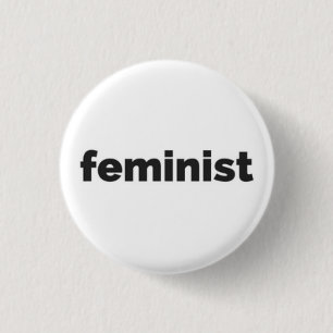 feministischer runder Knopf Button