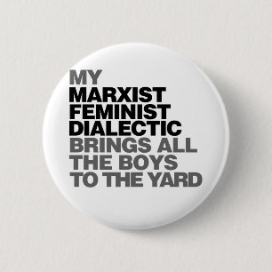Feministischer Spaß Button