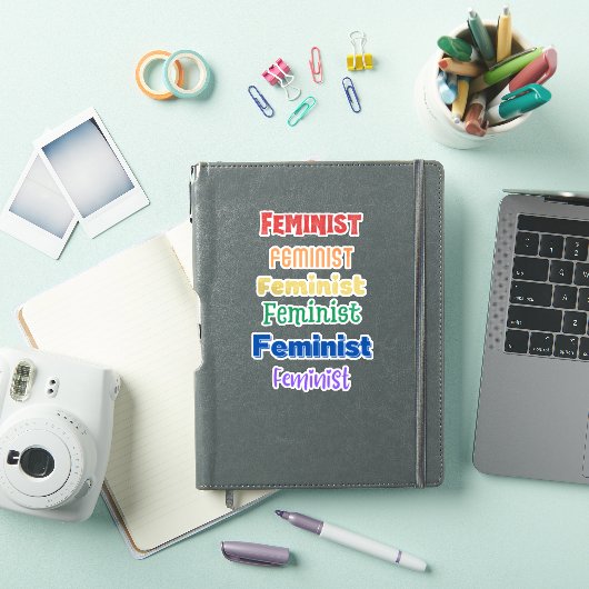 feministischer Stolz - lustiger Schriftart - trans Aufkleber (iPad Hülle)
