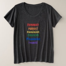 feministischer Stolz "plus size"-T - Shirt