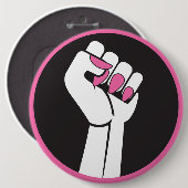 Feministischer Tagesordnungs-Knopf Button (Vorne & Hinten)