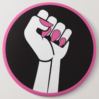 Feministischer Tagesordnungs-Knopf Button