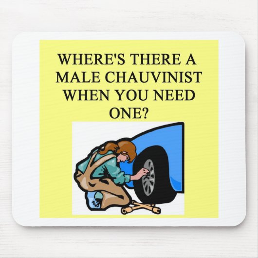 feministischer Witz Mousepad (Vorne)