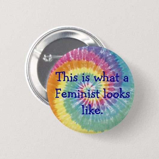 Feministisches Button (Vorne & Hinten)