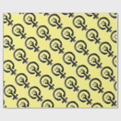 Feministisches Faust-Symbol Geschenkpapier (Flach)