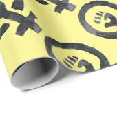 Feministisches Faust-Symbol Geschenkpapier (Rolleneckpunkt)